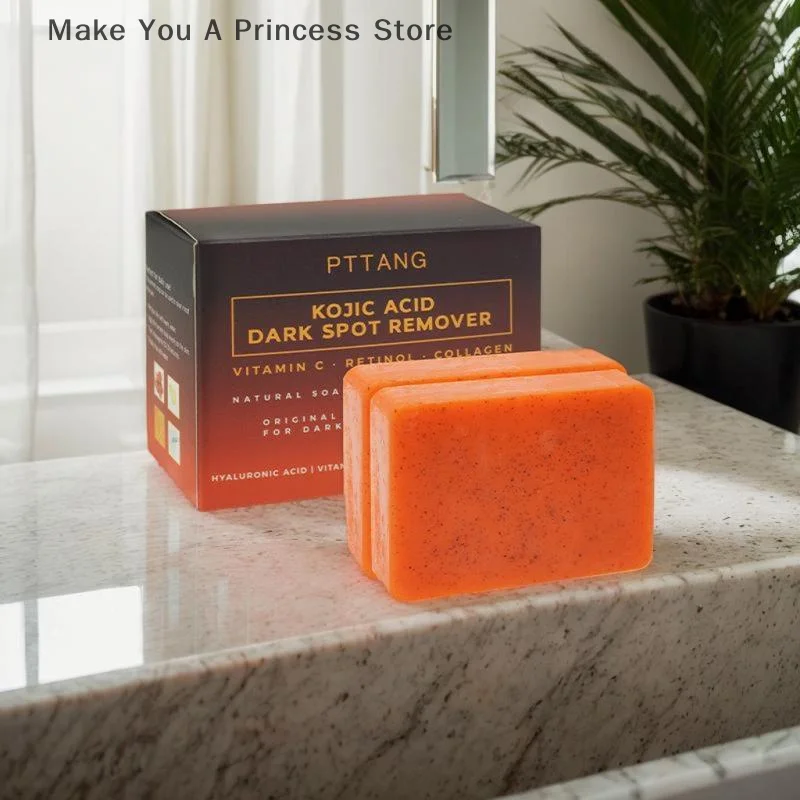 

Kojic Acid Dark Spot Remover Whitening Soap Handmade Skin Care Deep Cleaning Moisturizing Cleansing Essential Soap Brighten Skin