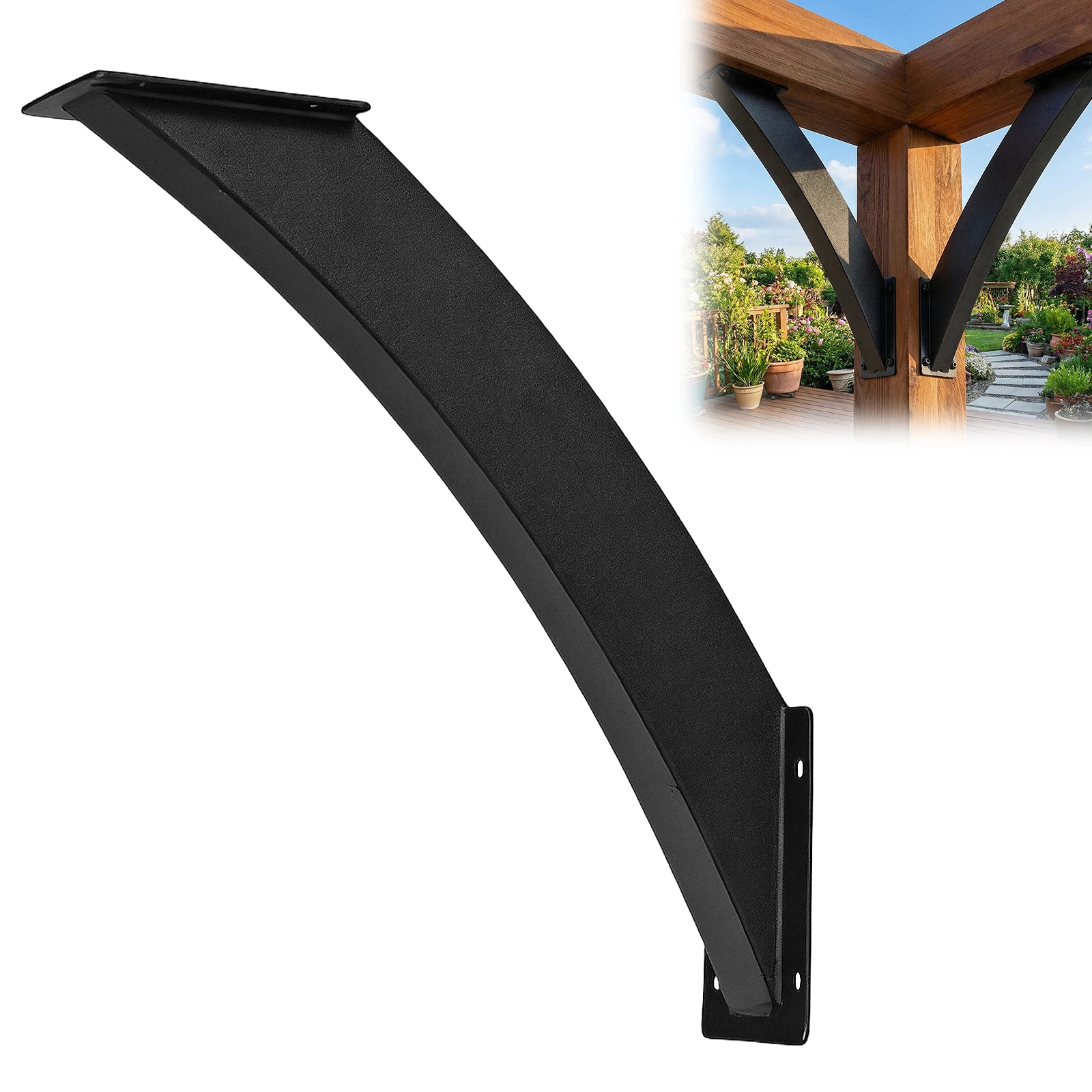 

Угловой кронштейн 45 градусов 4x4 дюйма (реальные 3.2x3.2 дюйма) для перголы с монтажными винтами для беседок, домиков на деревьях, патио