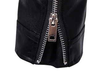 2023 Mens Fashion Leather Jacket Slim Fit Stand Collar PU Jacket Male Anti-wind Motorcycle Lapel Diagonal Zipper Jackets Men 6 2023 Mens Fashion Leather Jacket Slim Fit Stand Collar PU Jacket Male Anti-wind Motorcycle Lapel Diagonal Zipper Jackets Men 6