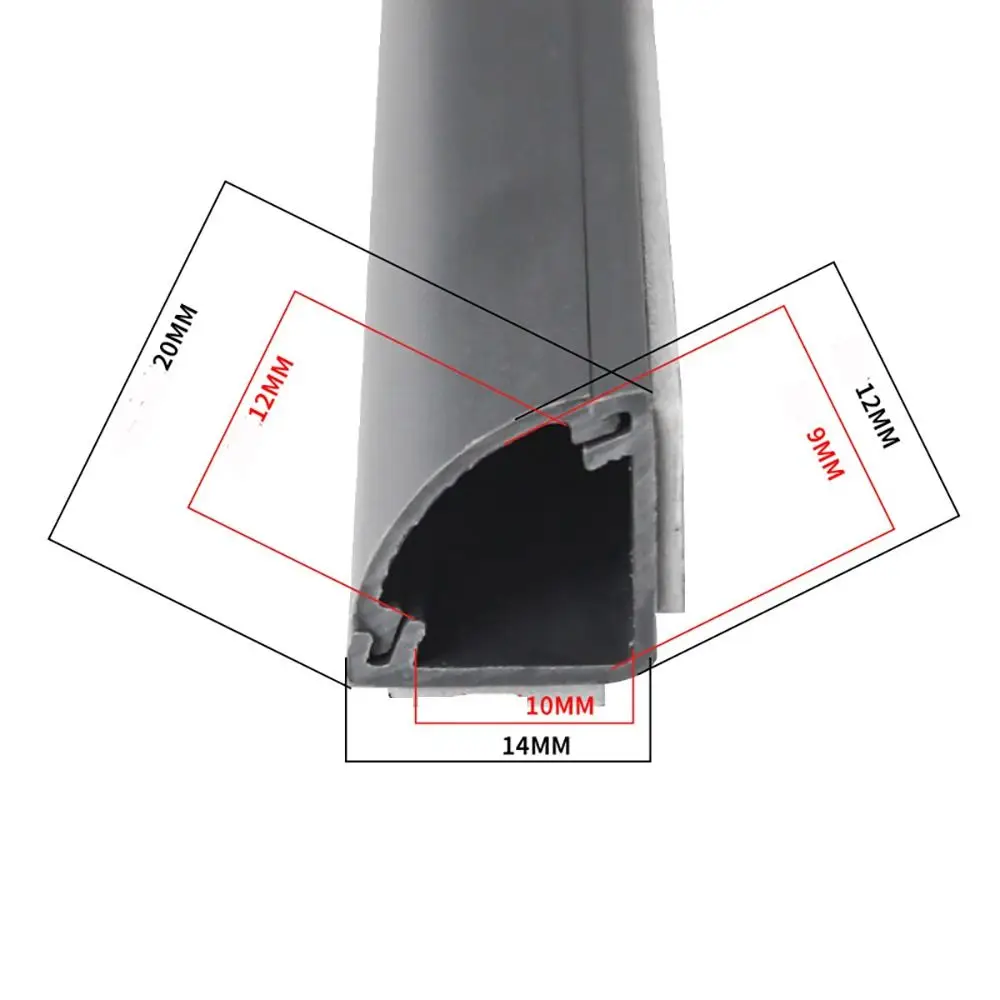 Cable Cover Anti-extrusion Floor Cord Cover Triangle Durable Cord Protector Self-Adhesive Electric Wire Slot Home Outdoor