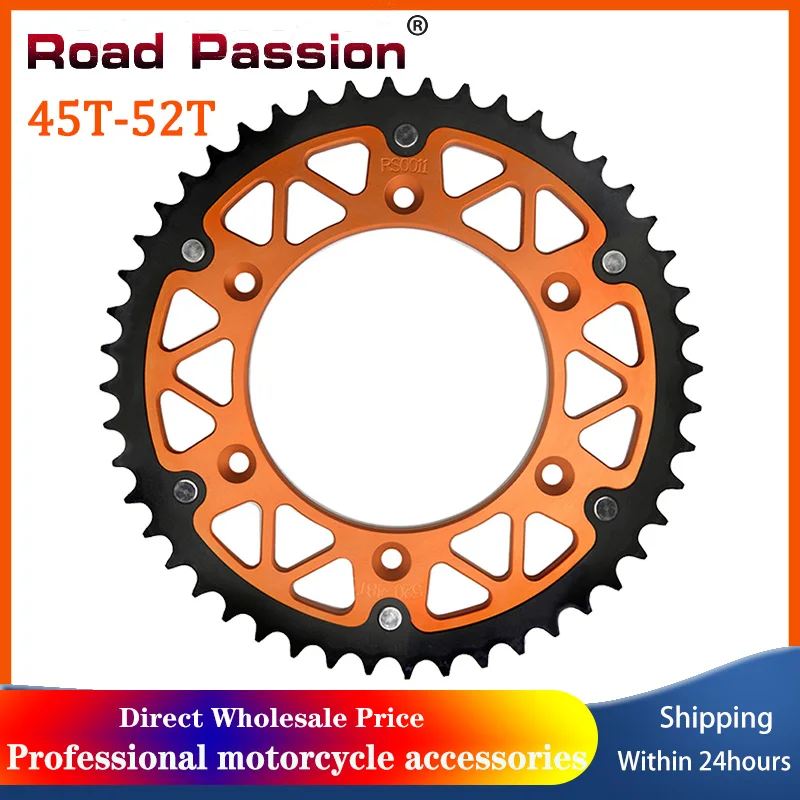 

Motorcycle 45T ~ 52T Rear Sprocket Chain Wheel For R F LC4 LC4-SXC MXC RXC SX XCW SMR 400 440 450 500 505 520 525 530 550