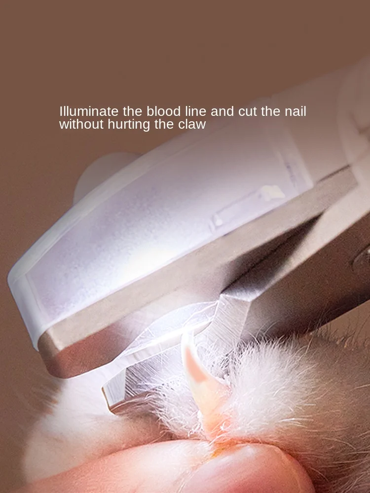 PETKIT Upgraded LED Light Cat Dog Nail Clipper PRO Cutter Professional Illuminated Blood Line Cat Moss Pet Claw Trimmer Beauty