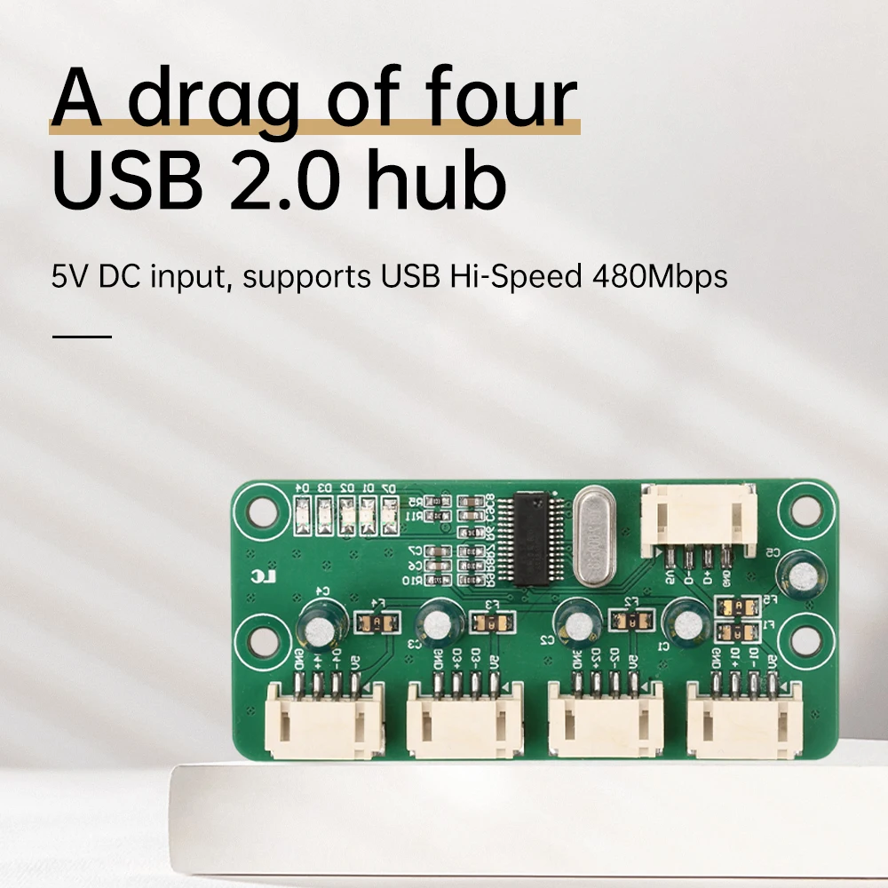 DC5V 1-to-4-port PH2.0 Interface Version 1-to-4 USB 2.0 USB HUB Module No Divider Splitter