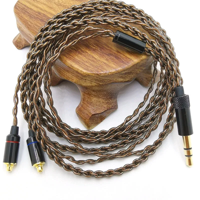 RY-C09 mmcx สายทองแดงเดี่ยวคริสตัล super soft wire ซ่อมอัพเกรดปลั๊กโลหะ ie800 ลวด DIY สายหูฟัง