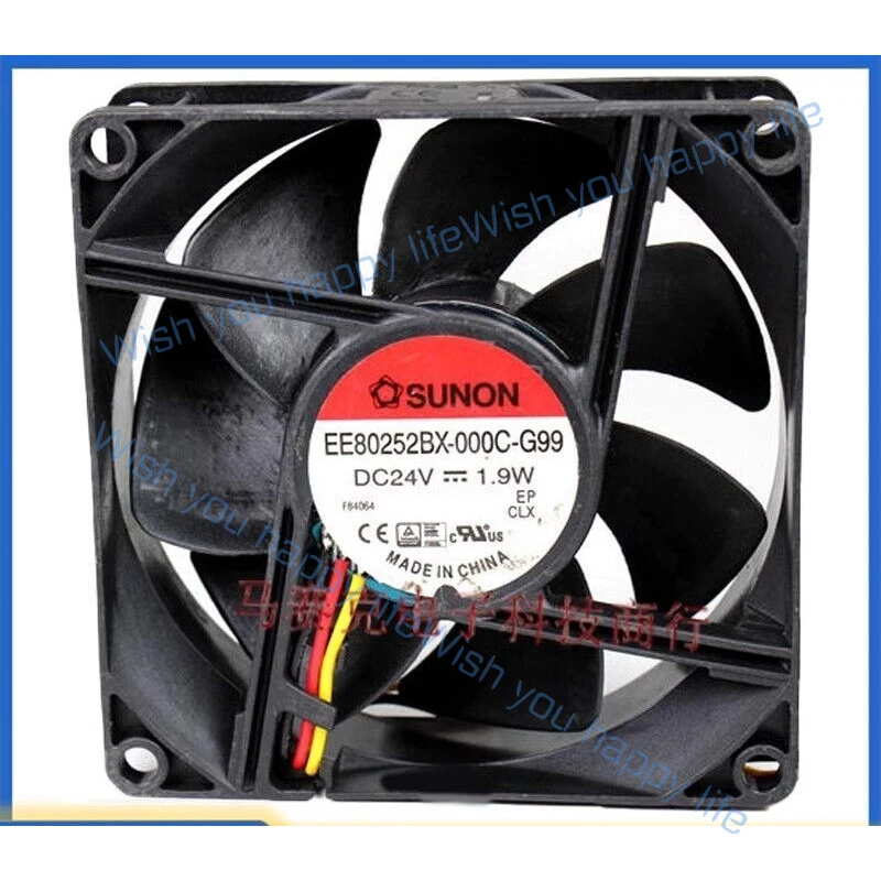 L... for SUNON EE80252BX-000C-G99 24V 0.08A 1.9W 3-Wire Cooling Fan