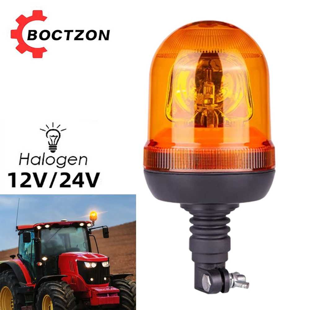 

12/24V Halogen Strobe Light Warning Vehicle Emergency Flashing Agricultural Truck Flashing Beacon Security Alarm Lamp Waterproof