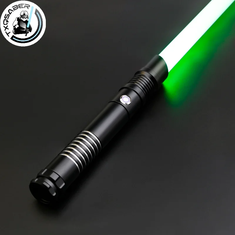 TXQSABERRGB Lightsaber Heavy Dueling  Metal Hilt Smooth Swing  Flash on Clash  Multiple Colors Sounds Change Laser Sword Toys