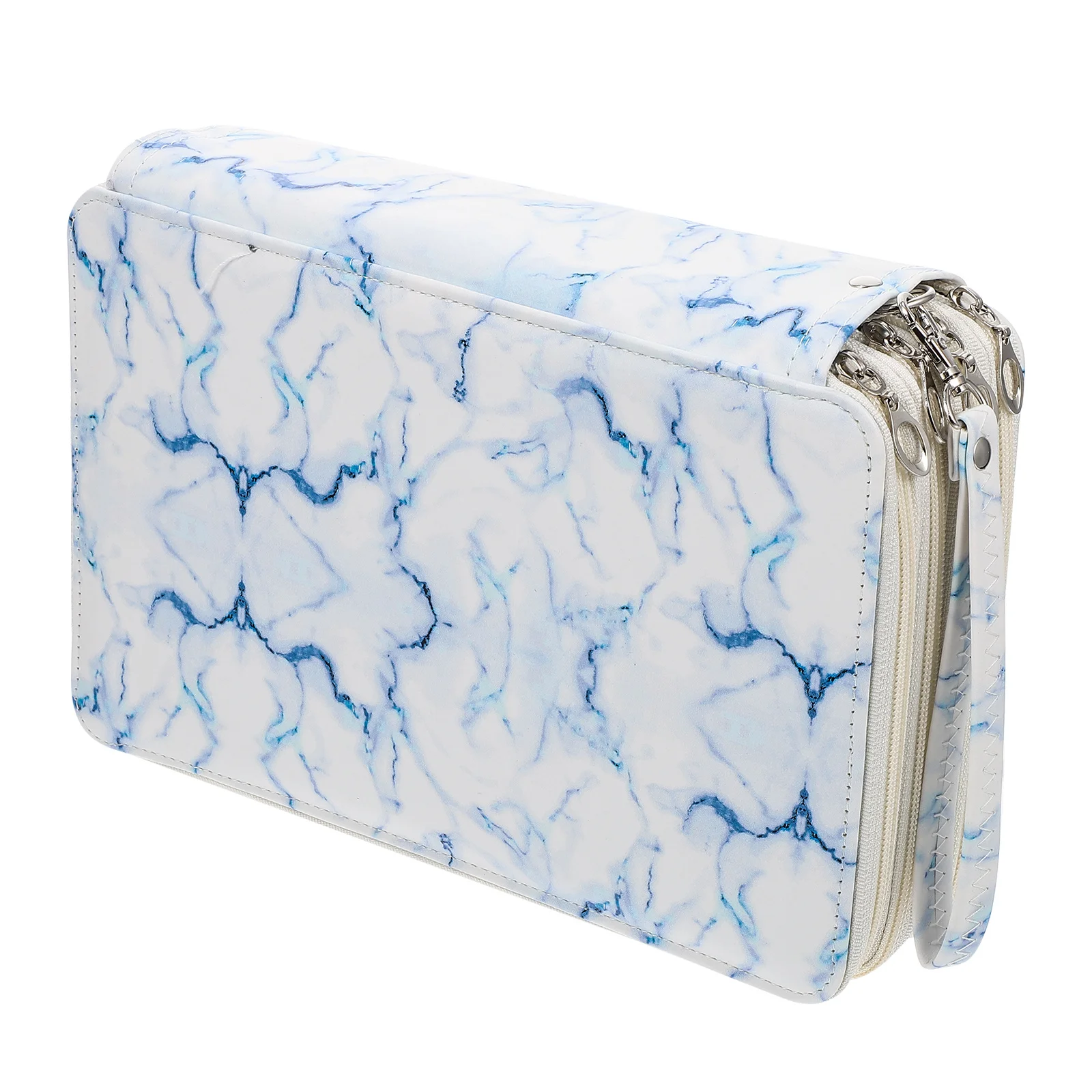 

Large Capacity Pencil Case Cute Stationery Bag For Art Students Pen Storage With Elastic Holder Multi-Functional Drawing Pencils