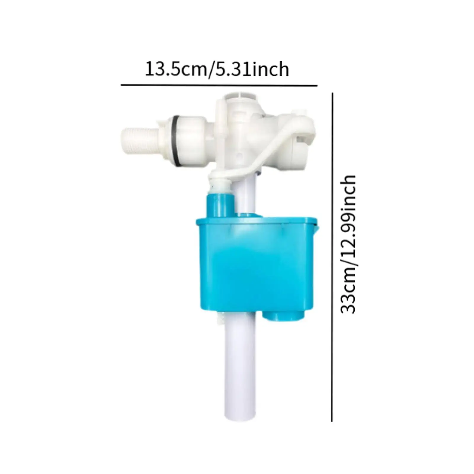 Toilet Tank Fill Valve Adjustable Height Easy to Install Toilet Tank Accessory Replacement High Performance Repair Part for Home