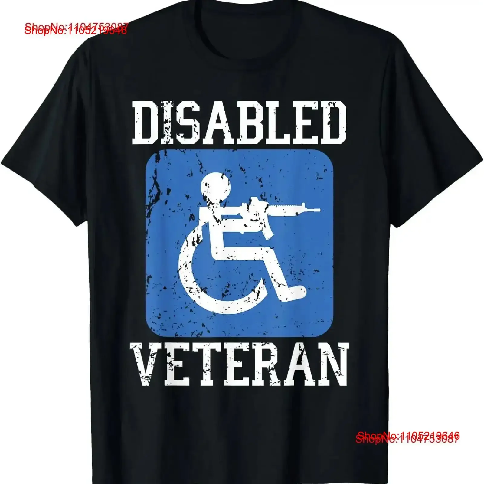 Disabled Veteran Armed Forces Military Soldier Army USA T Shirt Full Size S 4XL vintage Washed graphic Top For Everyday Wear