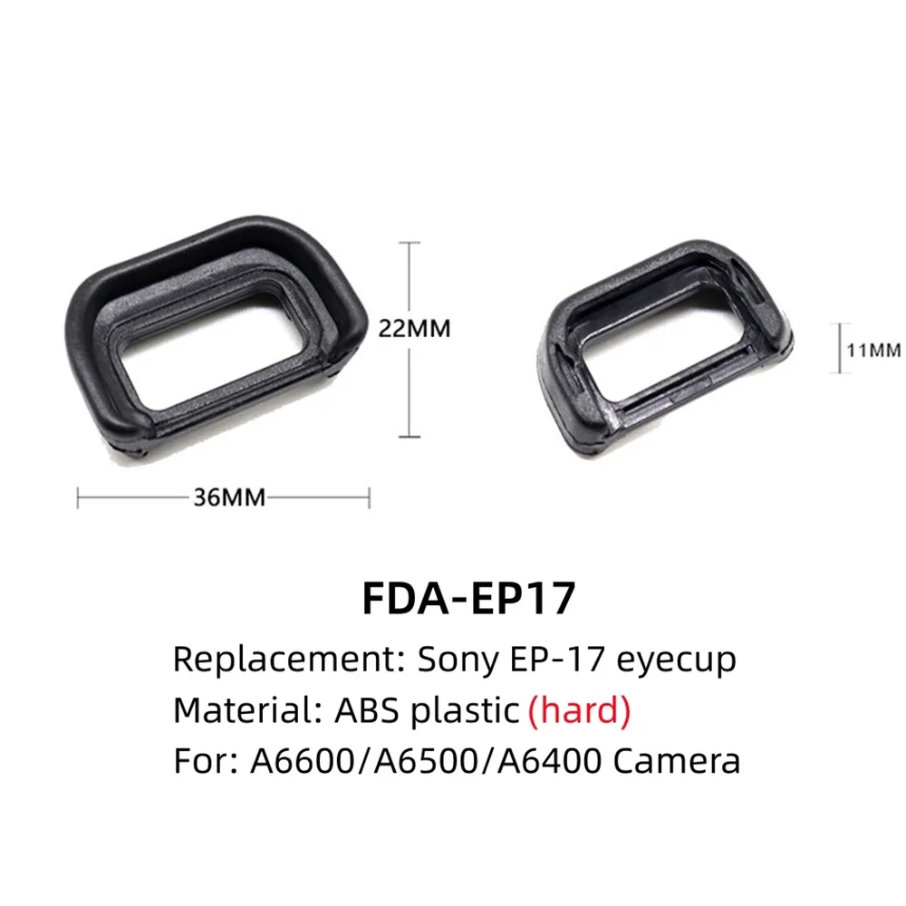 Hard Viewfinder Eyecup Eye Cup Eyepiece replace FDA-EP17 for Sony A6600 A6500 A6400 ILCE-6600 ILCE-6500 ILCE-6400 EP17 Camera