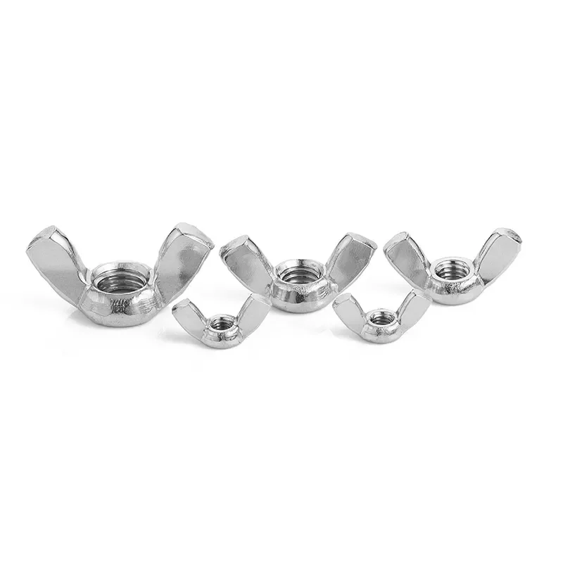 

304 Stainless Steel / Zinc Plated Wing Nuts Hand Tighten Nut / Butterfly Nuts M3- M12