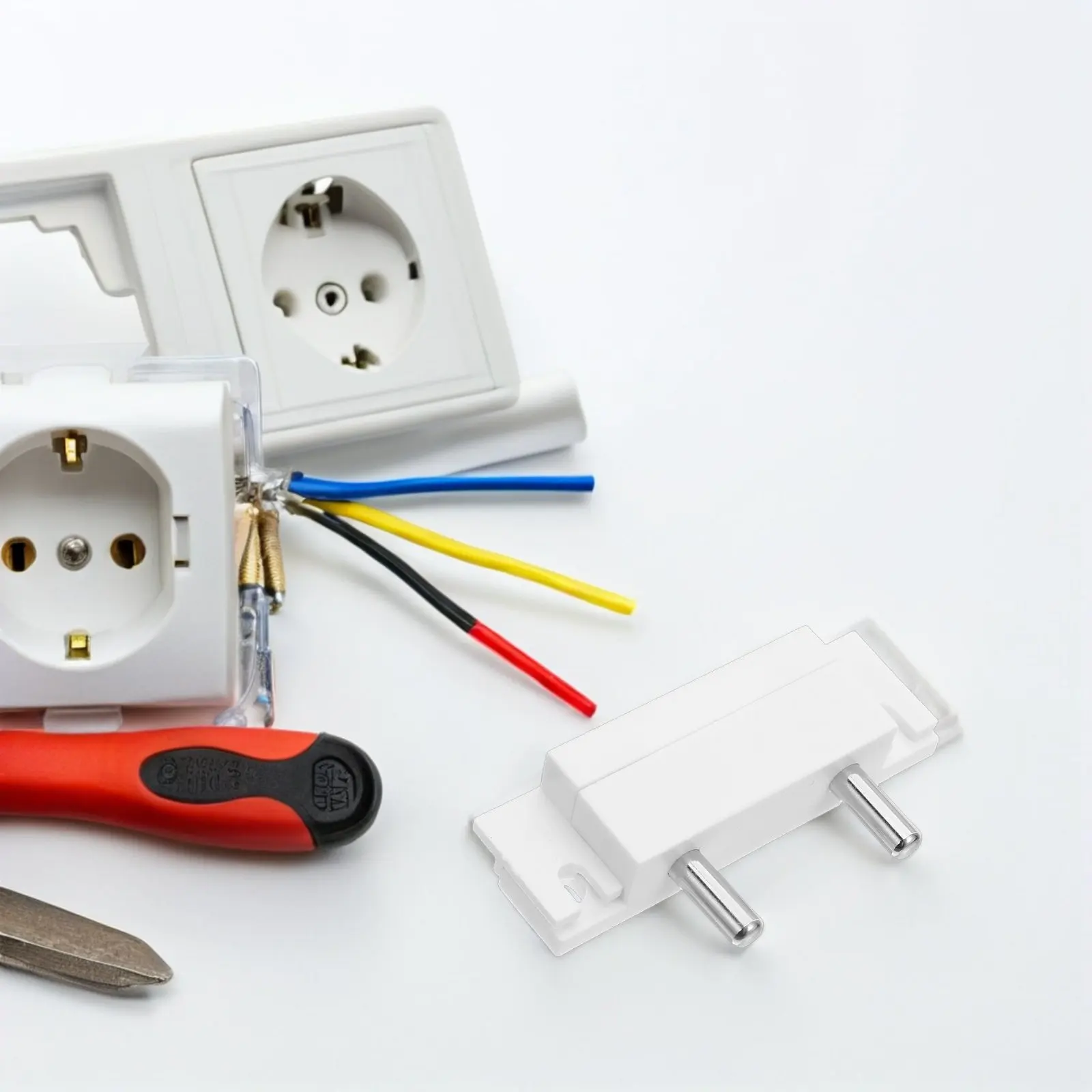 

2Pcs Stainless Steel Water Leakage Detection Sensor Liquid Level Probe Electrode for Toilet Heater Pipe Basement Home Security