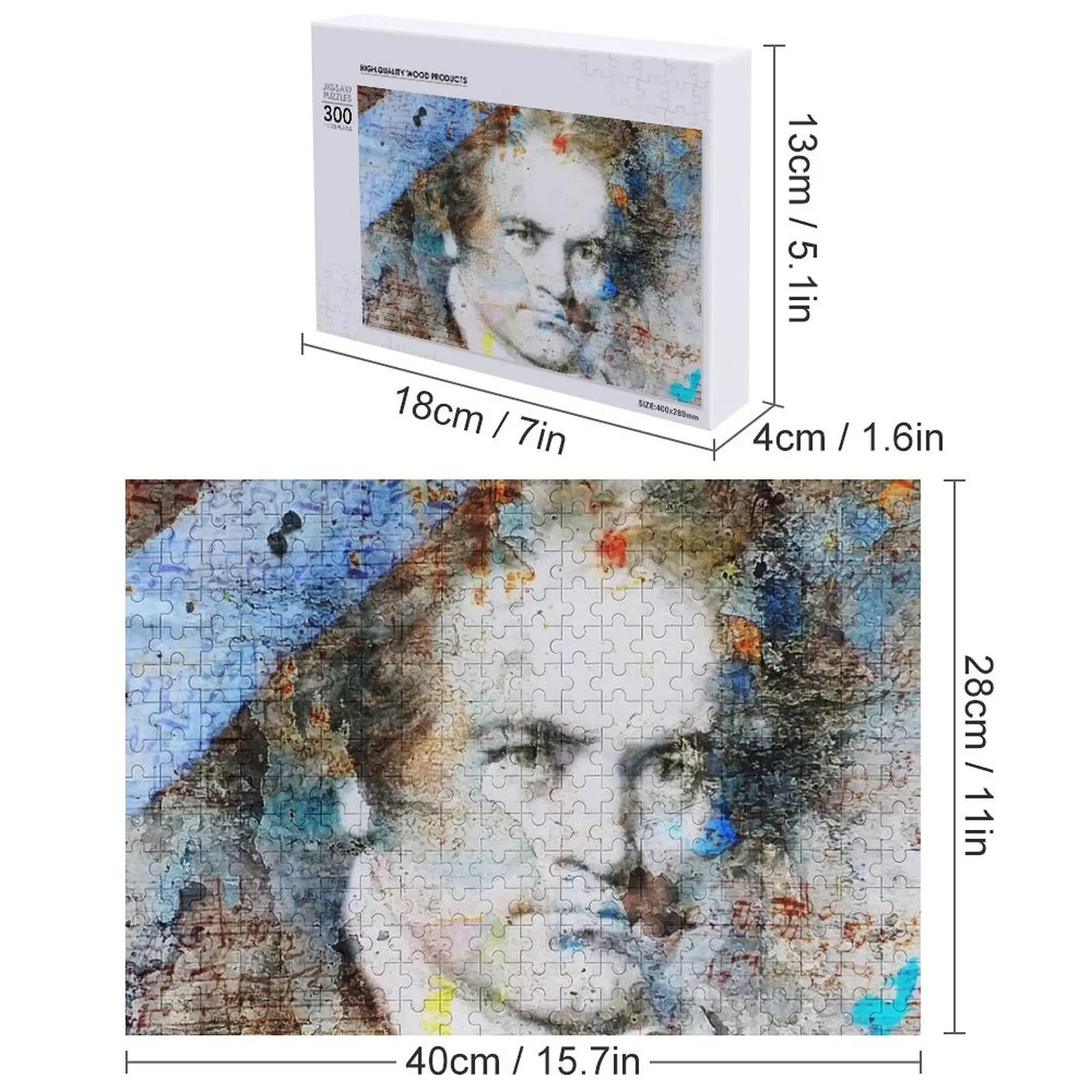 Beethoven compositor músico retrato quebra-cabeça obras de arte personalizado brinquedos quebra-cabeça