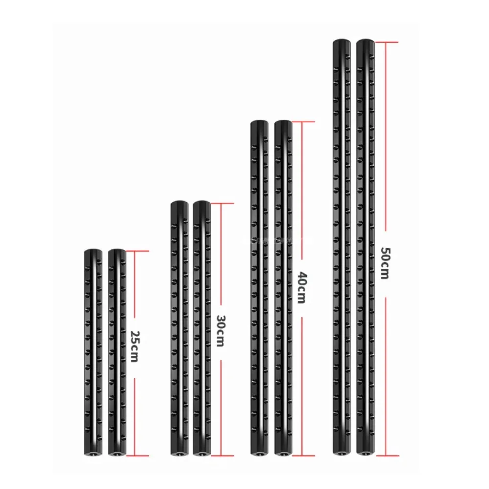 

1 pair 15mm Rod Multifunction Extension Tube with 1/4" Screw Cheese Holes for DSLR Video Camera Support Rig Cage