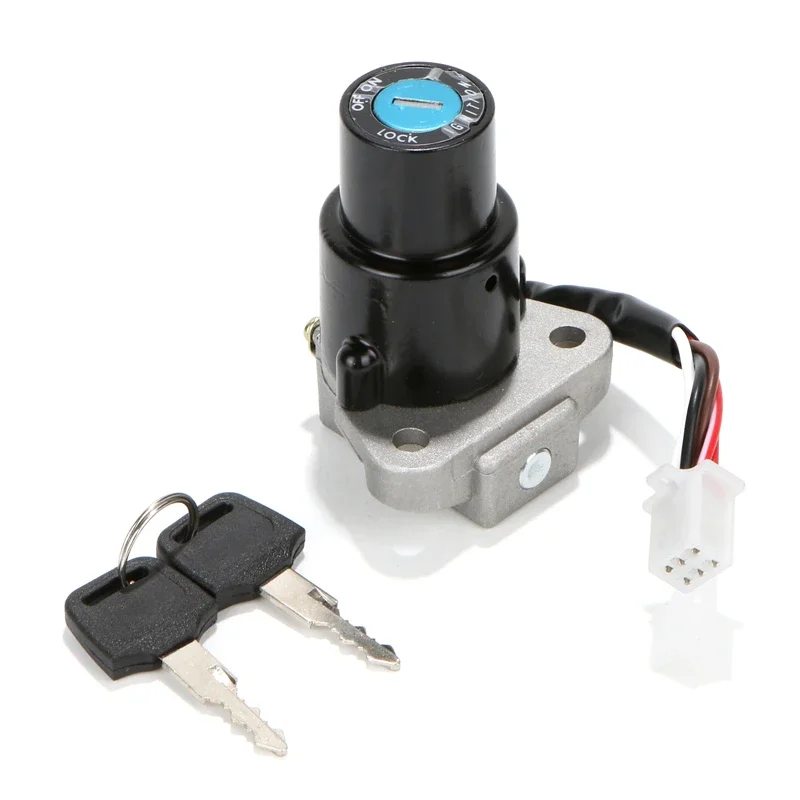 For Kawasaki KLR-650 KLR 650 KLR650 1987-2007 Motorcycle Ignition Switch Lock with Key Set Electric Door Lock 6 Wires