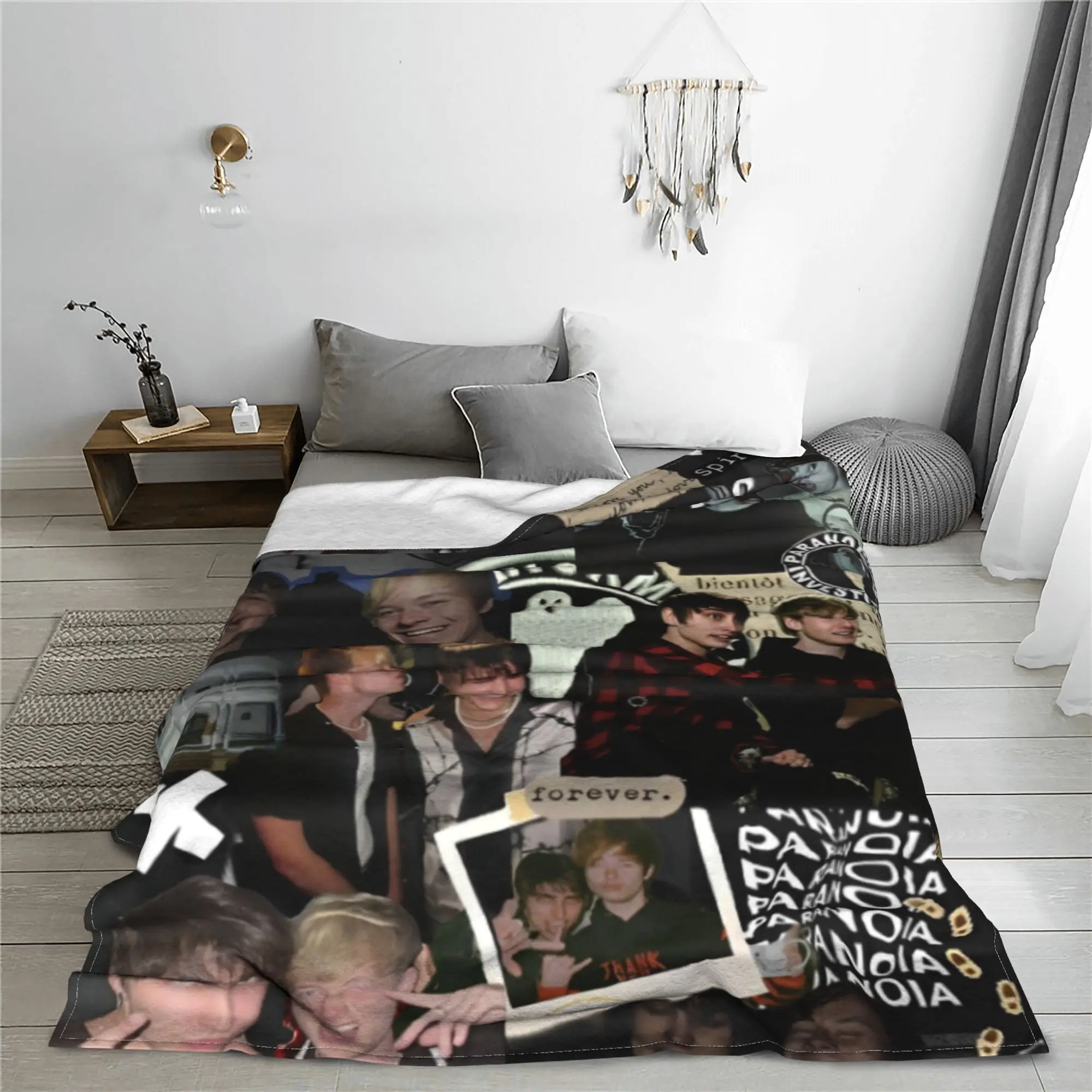 Sam and Colby XPLR Flannel Blankets TV Actor Collection Awesome Throw Blanket Hotel Sofa 150*125cm Plush Thin Quilt Ultra-Soft