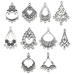 10Pairs Retro Ethnic Hanging Head Connector For Earrings Making Bracelet Necklace Connecting Link DIYJewelry Accessories Supply