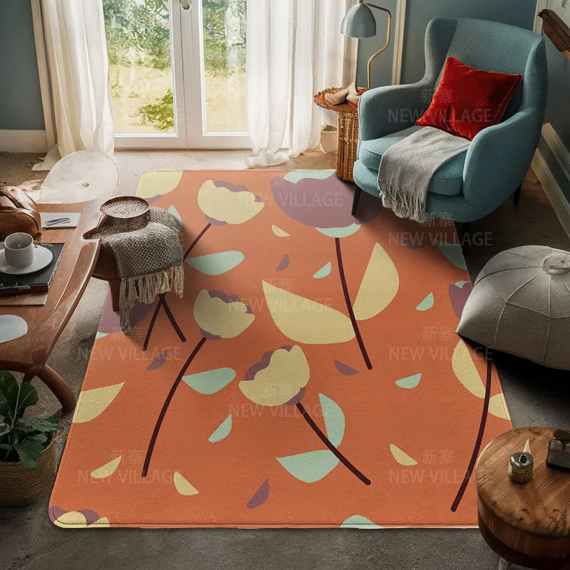 House entrance carpet Home door mat Room Bath Foot bathroom non-slip Kitchen water absorption rugs Modern Nordic boho plant