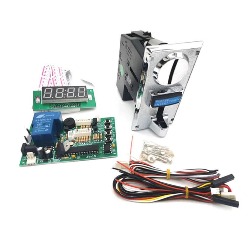 AC88-2X Multi-Currency Coin Acceptor 15A Time Control Board Massage Chair Washing Machine Time Control Box Accessories