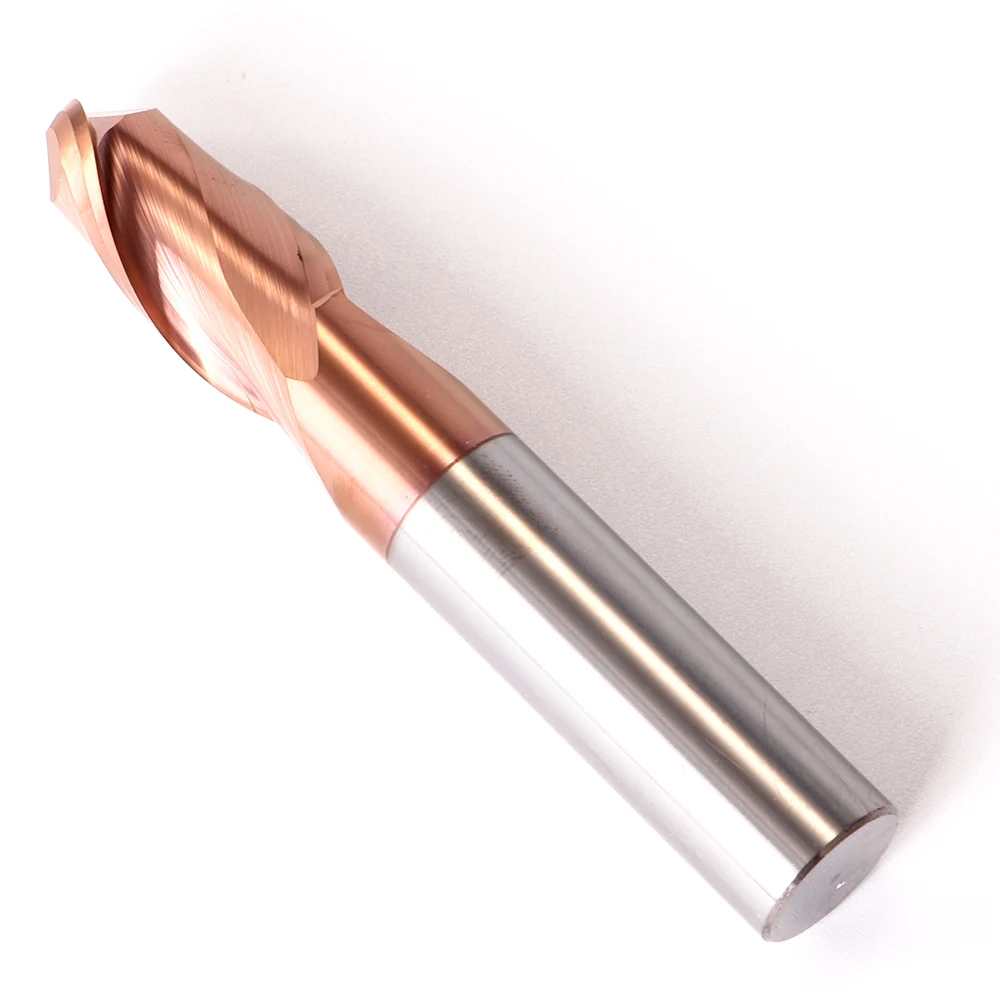 Imagem -04 - Ball Nose Milling Cutter Flauta Carbide End Mill R0.5-r6.0 Cnc Milling Tools Spiral Router Bit para Aço Metal Mehretu-hrc55