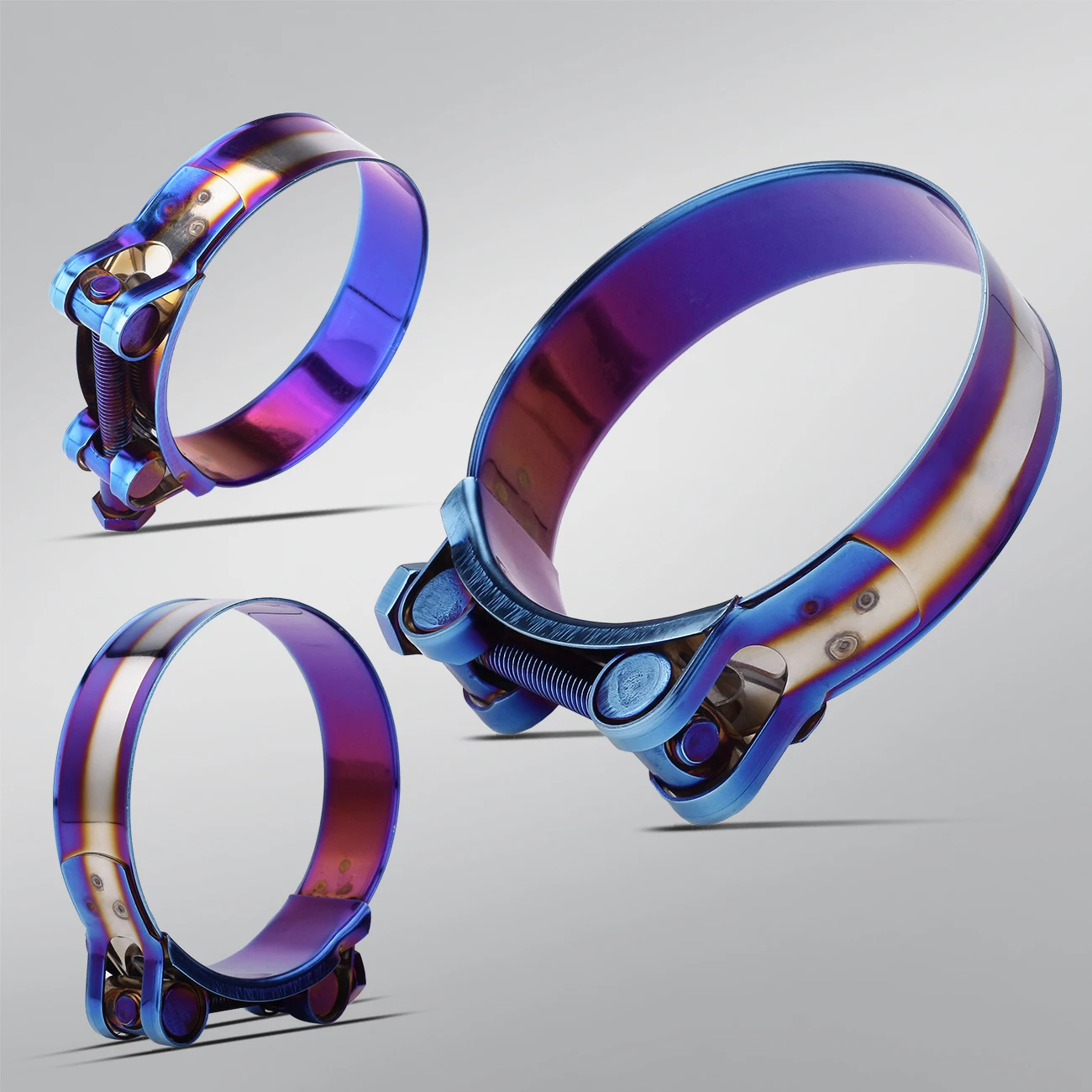 Hexagonal Screw Clamp Baked Blue for Escaping from the Muffler Mouth and Exhaust Pipe Connection