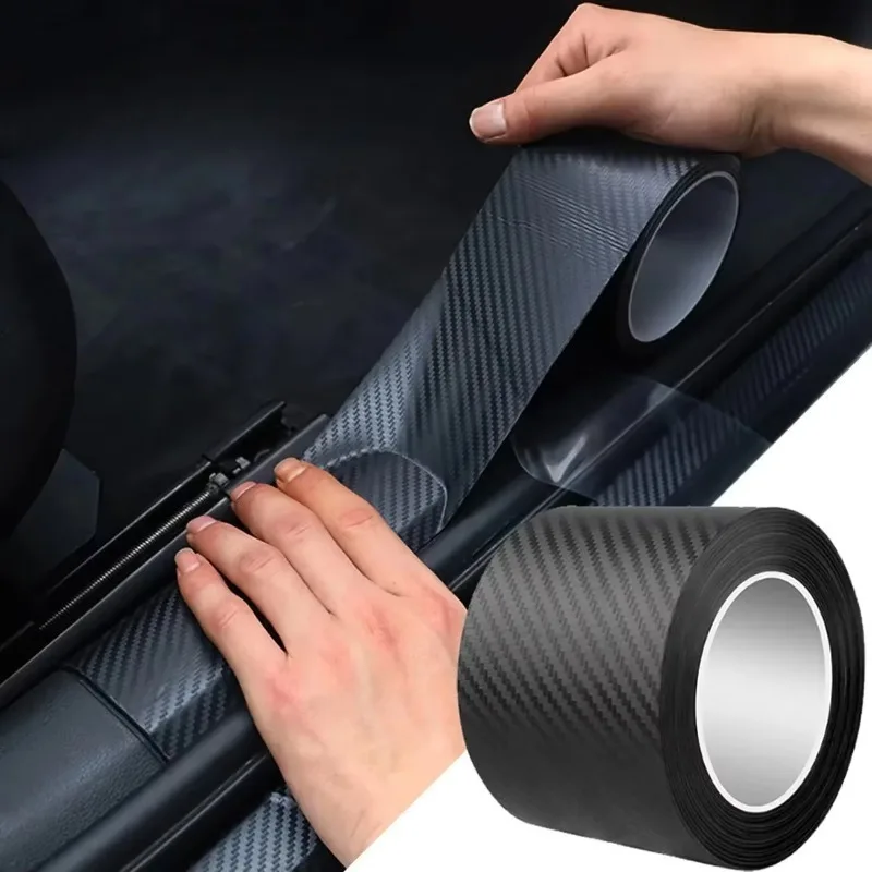 3D Carbon Nanofiber Tape | Anti-Scratch Bumper and General Protection Strip, Black