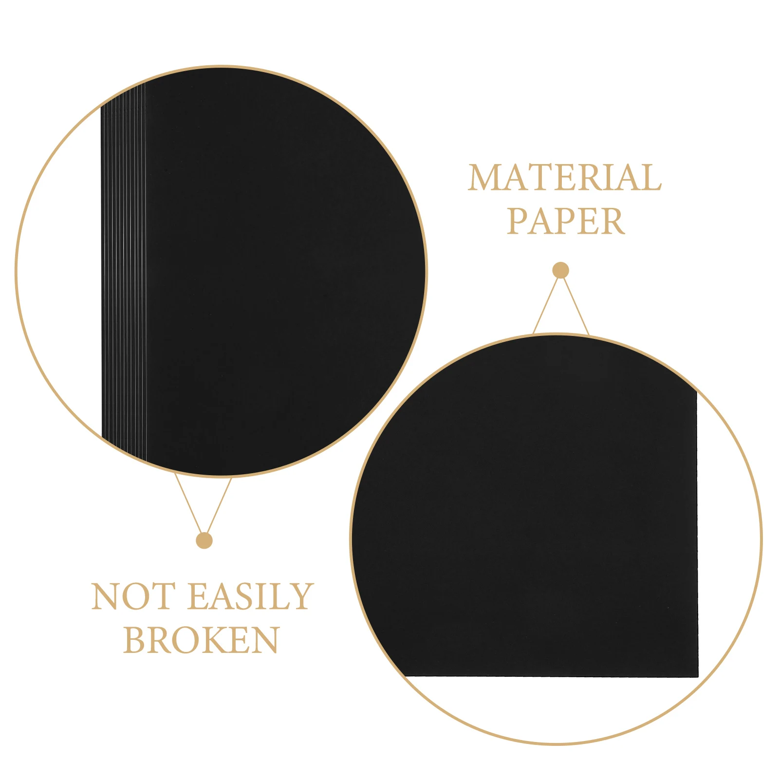 

Creative Handmade Craft Diy Art Supplies Blank Card Stock For Origami Drawing A3 Black Paper Durable Safe Material Kids