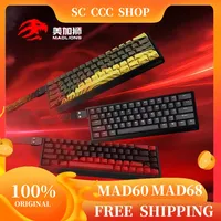 MADLIONS MAD60/68 HE Mechanical Keyboard Magnetic Switch 61/68Keys Wired Hot Swap Rapid Trigger Esports Gaming Keyboard PC Gift