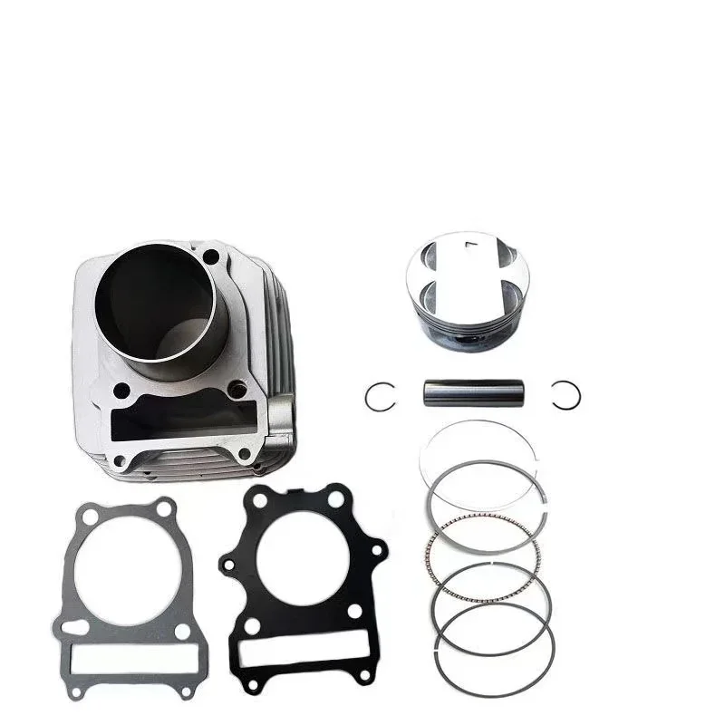 For GN250 Motorcycle Sleeve Cylinder GN300 Cylinder+upper and Lower Positioning Sleeve, Paper Pad Engine Cylinder