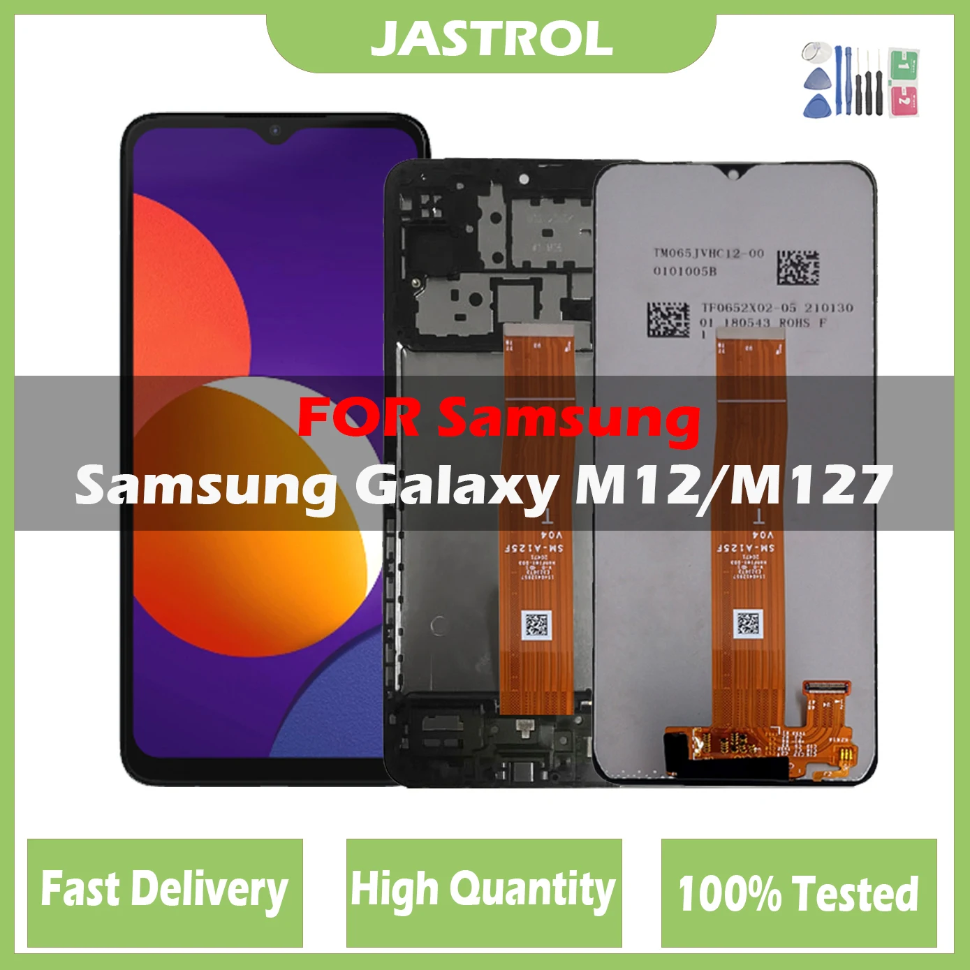 

Дисплей 6,5 дюйма для Samsung Galaxy M12 M127, ЖК-дисплей, сенсорный экран, дигитайзер, полная фотография, фото, фото