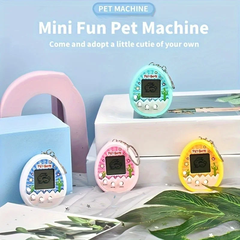 Electronic Pets Game Toys Keychain Virtual Tamagotchi Virtual Cyber Digital Animals Toys Nostalgic Game Machine for Kids Child