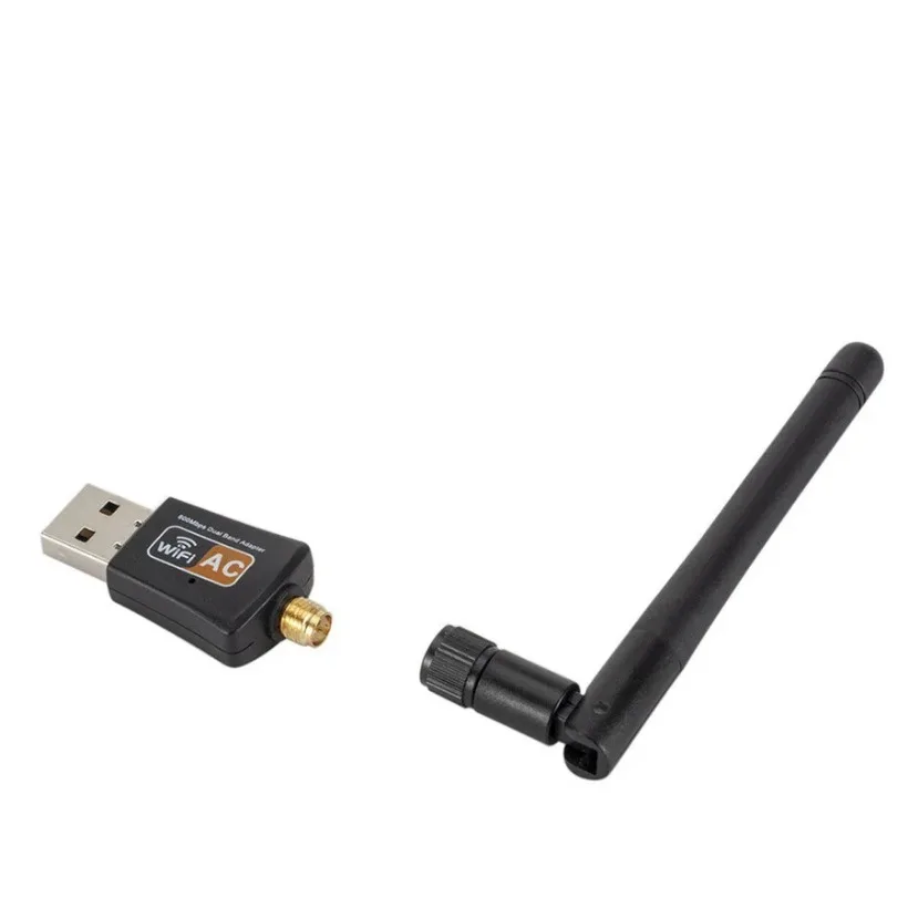 USB واي فاي عالي السرعة هوائي ، بطاقة الشبكة اللاسلكية ، مستقبل الشبكة Lan ، محول 5GHz + GHz ، USB ، من Mbps
