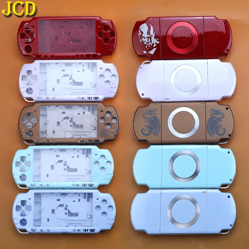 

JCD 17Color Shell Case For PSP2000 PSP 2000 Game Console Shell Replacement Full Housing Cover With Button Label Screw Kit