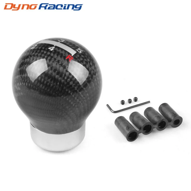 

Car Modification Gear Head Real Carbon Fiber round Pattern Wave Lever Head Gear Head Manual Automatic Gear Universal