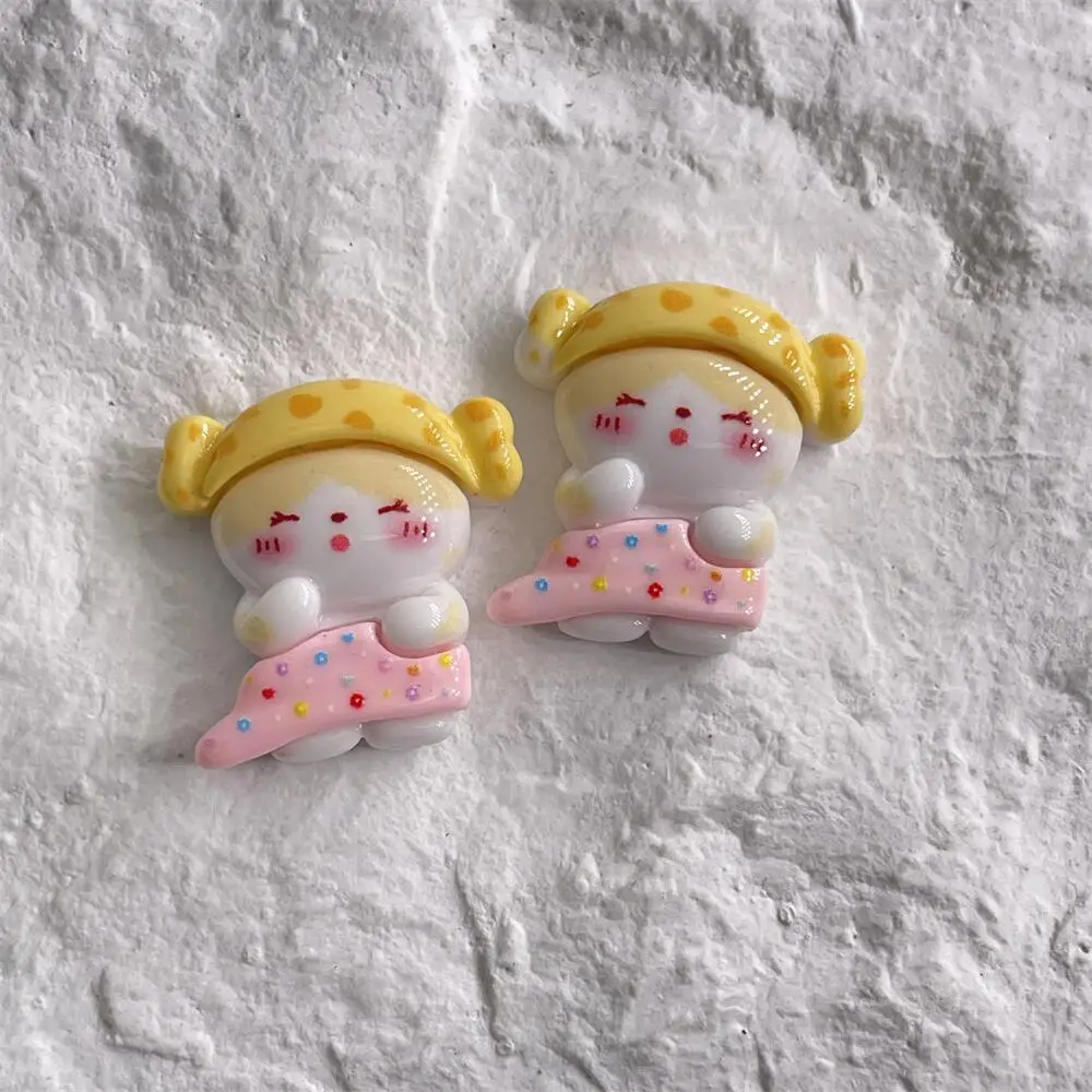 Breloques en résine pour coques de téléphone, 5 pièces, Kawaii, chat, cabochons, dos plats, patch, fournitures d'artisanat, clé de scrapbooking, accessoires