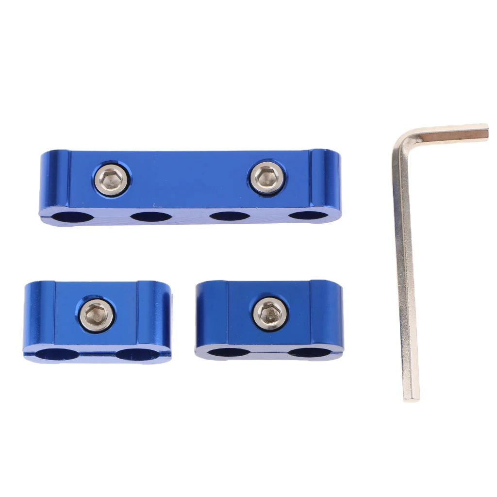 

Spark Plug Wire Separator Divider Clamps Alloy Four Hole Clamp Kit for 8mm 9mm 10mm Wire Car Engine Accessories