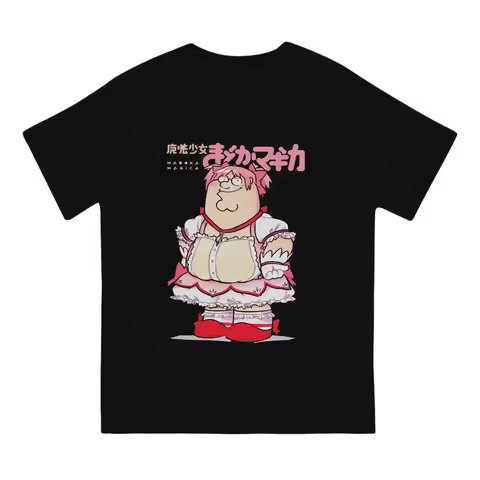 Funny Magic Girl Classic Women T-Shirt Puella Magi Madoka Magica Anime Top 100% Cotton T-Shirt Humor High Quality Birthday Gift