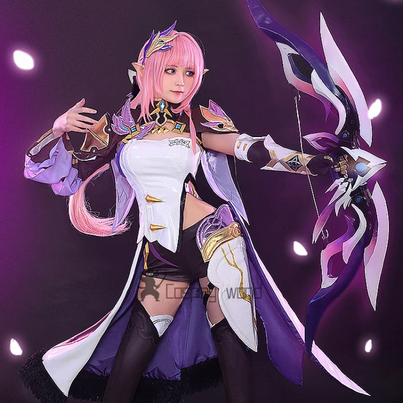 Juego de Anime Honkai Impact, disfraz de Elysia Miss Pink Elf, conjunto de uniforme dulce, mascarada de Halloween, trajes neutros de Carnaval