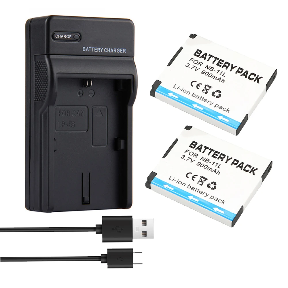 

900mAh NB-11L Battery Rechargeable Lithium Battery For Canon PowerShot A2300 A2400 IS A2500 A2600 A3400 IS A3500 IS NB11L Camera