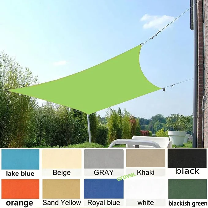 Outdoor Shade Sail, 90% UV Protection, Reinforced Corners, Stainless Steel D-Rings, Suitable for Patios and Deck Awnings