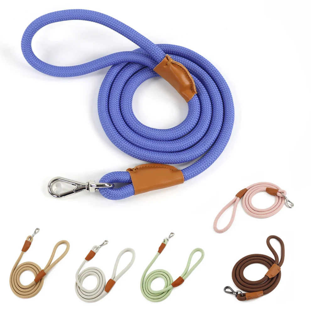 

1.5M/2.1M Medium Big Dog Leash Adjustable Slide Fastener Buckle Easy and Convenient Nylon P Type Training Leash for Large Dogs