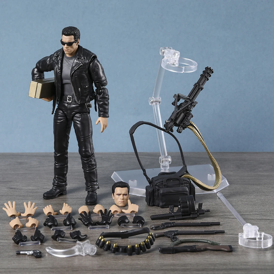 MAFEX No.199 Terminator 2 T-800 Action PVC Figure Model Ornament Toy Collection Gift