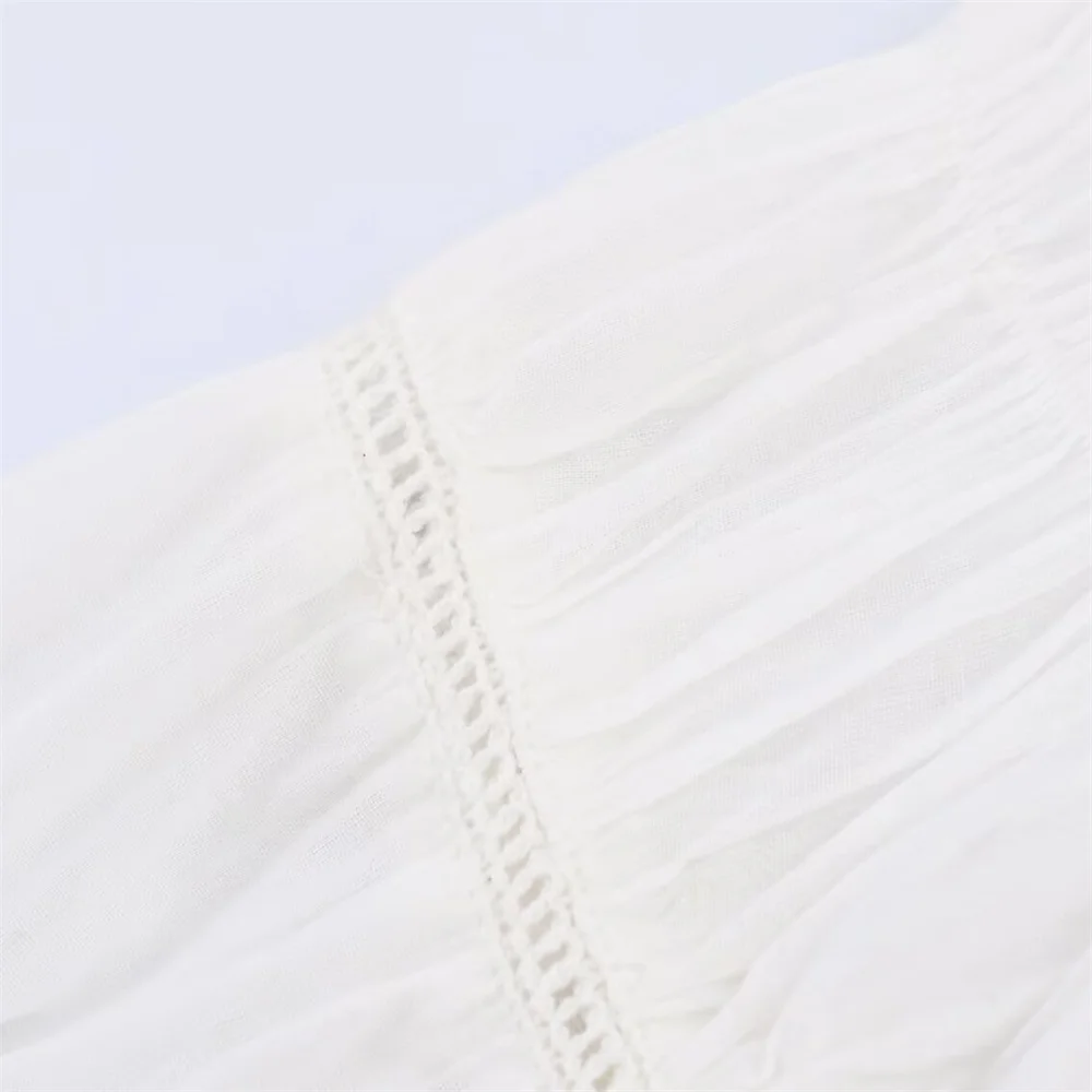 Abbigliamento invernale da donna nuovo temperamento casual semplice camicia a maniche lunghe in stile romantico a nido d'ape