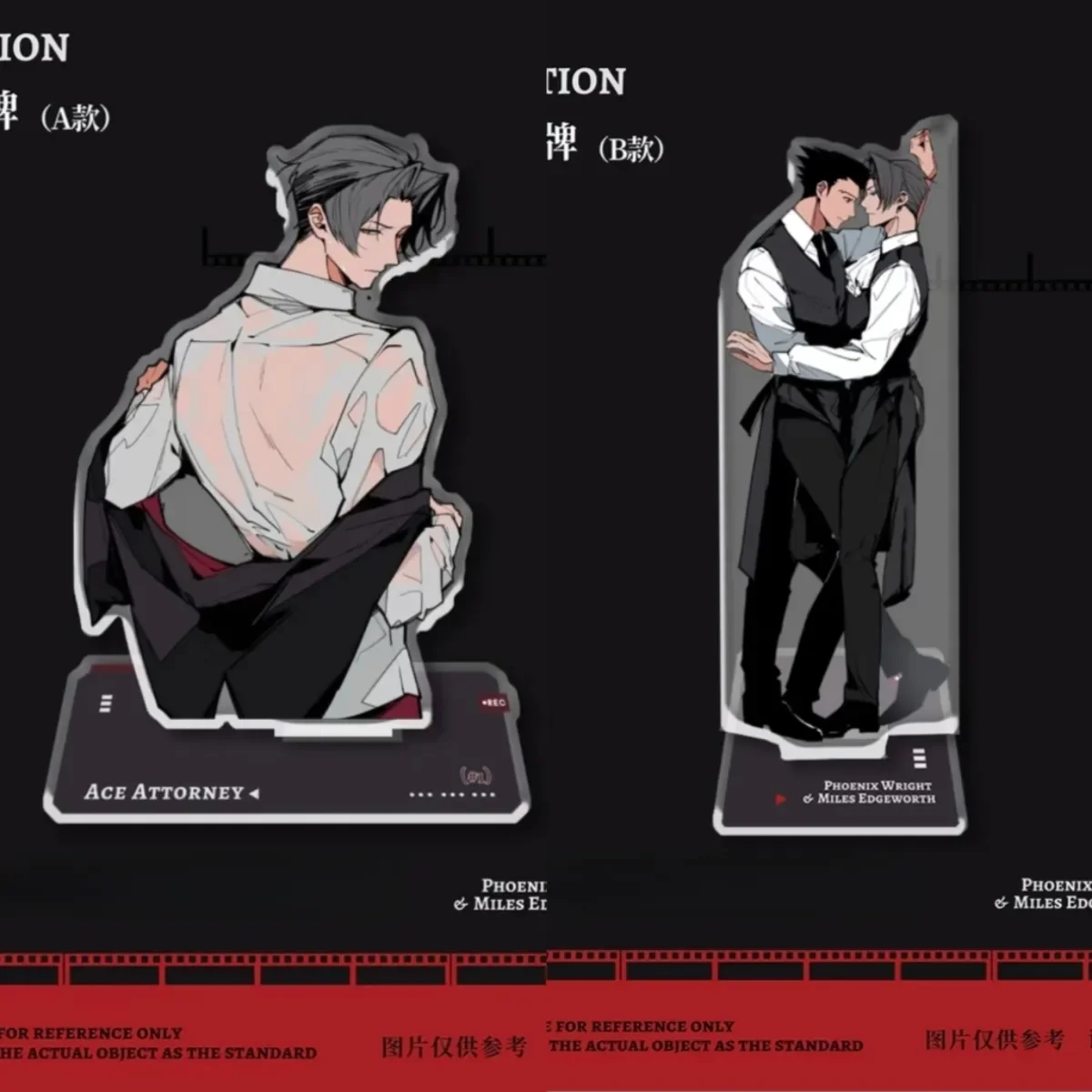 

Ace Attorney Phoenix Wright Miles Edgeworth косплей аниме акриловый стоячий знак украшение для рабочего стола аксессуары подарок