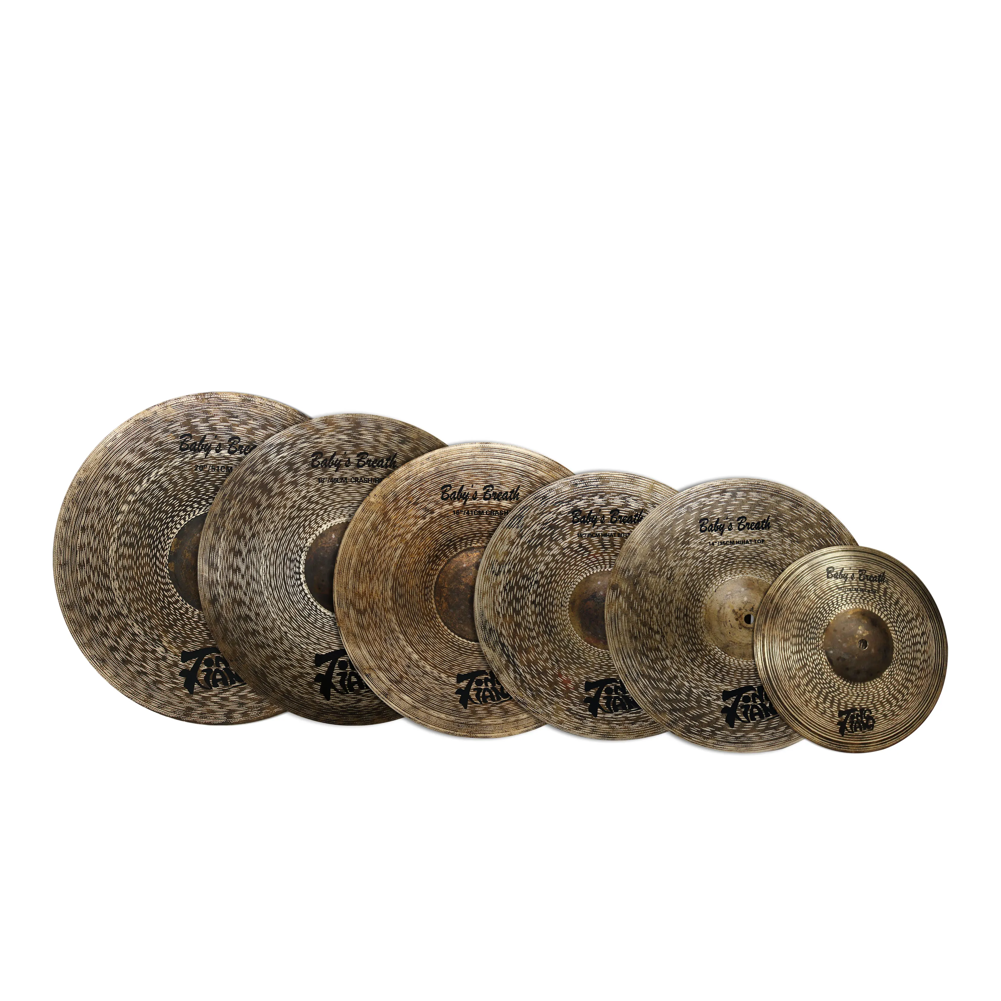 

Popular B25 Cymbals Baby's Breath Series Handmade Cymbals Set Six Pieces For Drums