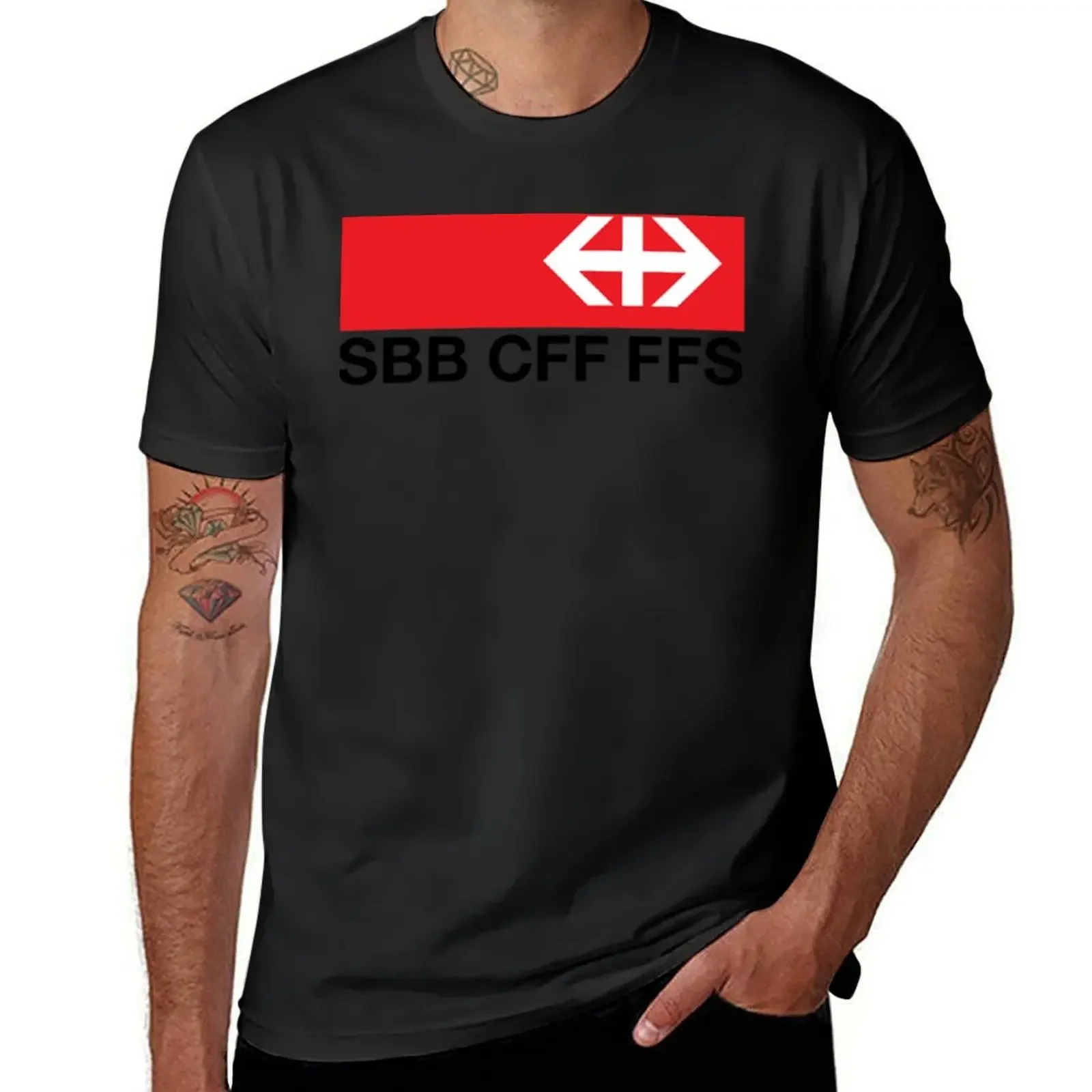 Swiss Federal Railways (SBB-CFF-FFS) Logo T-Shirt shirts graphic tees kawaii clothes designer t shirt men