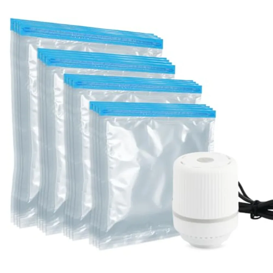 

Vacuum Storage Bags with Electric Pump, Multi Size Space Saver Bags for Clothes, Comforters and Blankets, Compression Storage B