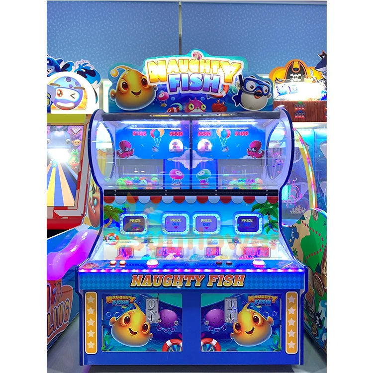 Fish Kids Game Attractive Appearance Amusement Park Game Machine, Kids Ball Shooting Kids make twisted eggs arcade machine