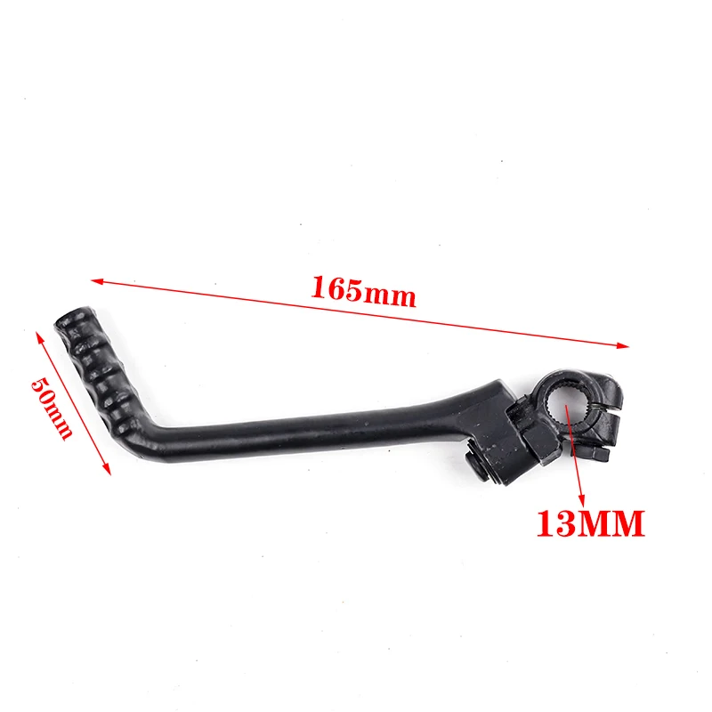 13/14mm Motorcycle Kick Start Lever Starter Fit for Kawasaki KX60 KX65 KX80 KX85 KX100 KX125 KX250 KX400 KX420 KX450 Black